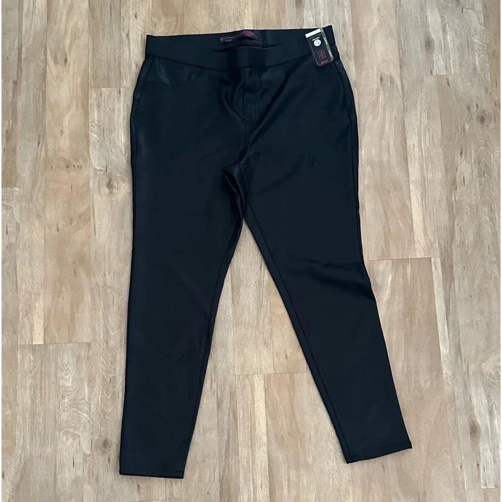 Fake leather pant leggings